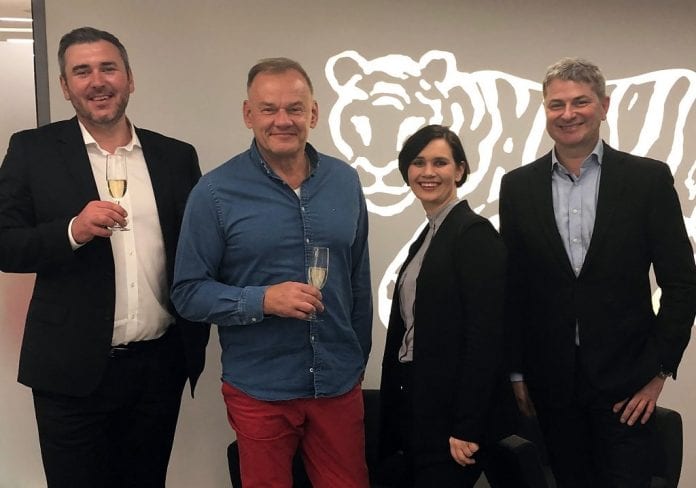 Jakub Nowak-Prezes firmy Jantoń, Krzysztof Tryliński- Platinum Wines, Sebastian Król- Partner w Enterprise Investors, Magdalena Jurkiewicz- Dyrektor Inwestycyjny Enterprise Investors